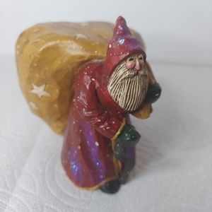 Pam shiffer winters eve santa with a huge sack," when the world depends on you "